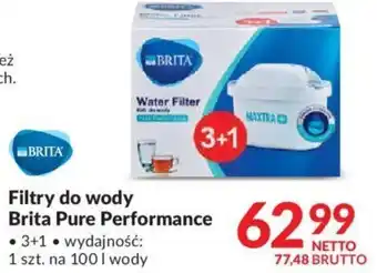 Makro Brita Pure Performance Filtry do wody 3+1 oferta