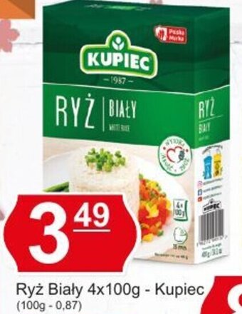 Hitpol Kupiec ryż biały 4x100g oferta