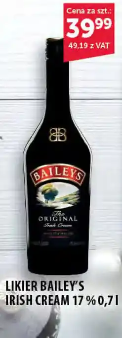 Eurocash Bailey's Likier Irish Cream 17% 0,7l oferta