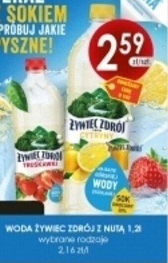 Żywiec Zdrój Woda z nutą 1,2l wybrane rodzaje