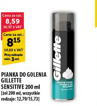 Eurocash Gillette Pianka do Golenia 200ml oferta
