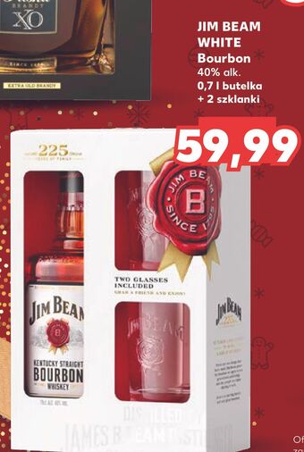 Kaufland Bourbon + 2 szklanki jim beam white label oferta