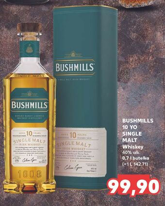 Kaufland Whiskey karton bushmills single malt 10 yo oferta