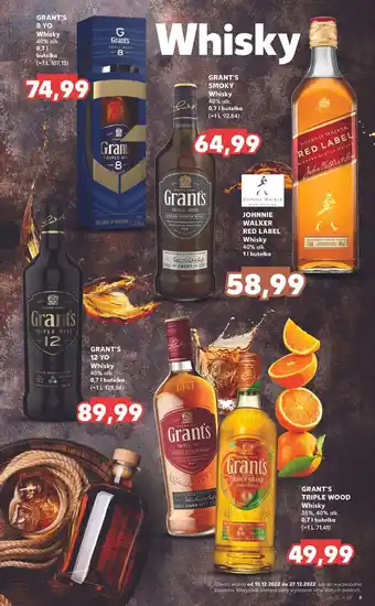 Kaufland Whisky karton grant's 8 yo oferta