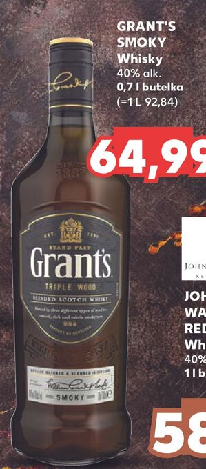 Kaufland Whisky grant's triple wood oferta