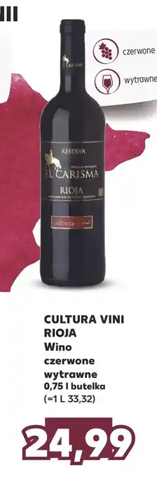 Kaufland Wino cultura vini carisma rioja oferta