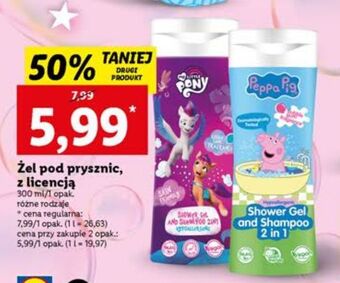 Lidl Żel do mycia ciała i włosów peppa pig oferta