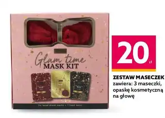 Dealz Zestaw glam time: maseczka do twarzy 3 szt + opaska kosmetyczna oferta