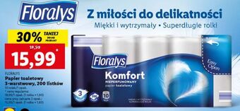 Lidl Papier toaletowy komfort floralys oferta