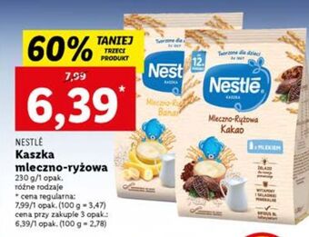 Lidl Kaszka mleczno-ryżowa kakao nestle oferta