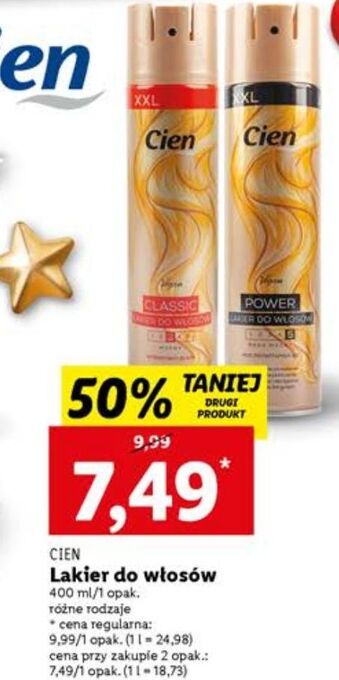 Lidl Lakier do włósów intensywny blask cien classic oferta