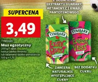 Lidl Mus energy vibes tymbark oferta