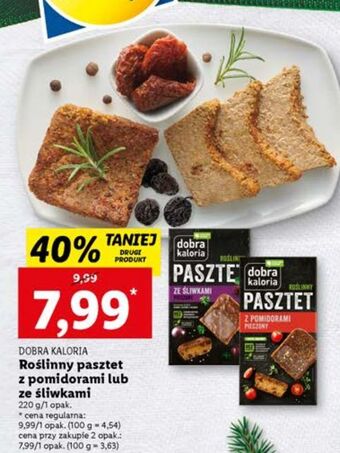 Lidl Pasztet pieczony z pomidorami dobra kaloria oferta