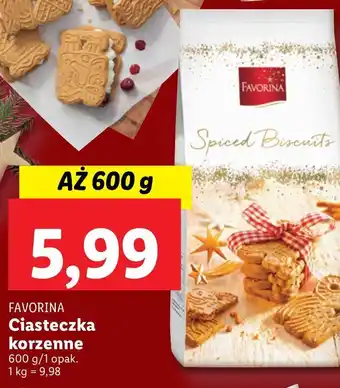 Lidl Ciasteczka korzenne favorina oferta