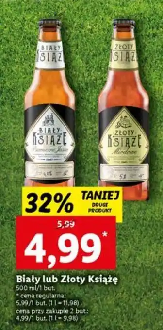 Lidl Piwo biały książę oferta