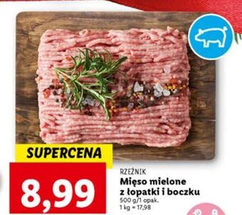 Lidl Mięso mielone z łopatki i boczku rzeźnik codzienna dostawa oferta