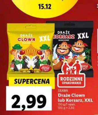 Lidl Draże xxl orzeszki clown skawa oferta