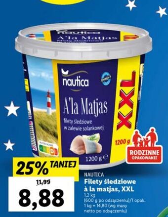 Lidl Filety śledziowe a la matjas nautica schwartz oferta