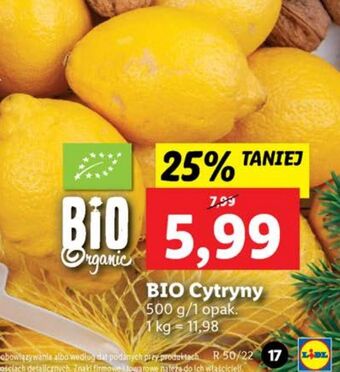 Lidl Cytryny bio oferta