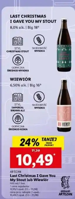 Lidl Piwo last christmas stout oferta