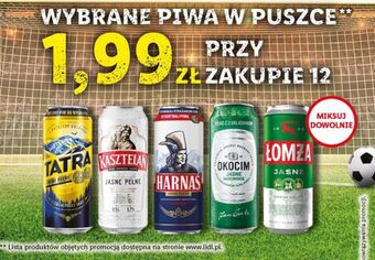 Lidl Piwo łomża jasne (dawniej export) oferta