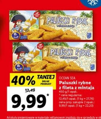 Lidl Paluszki rybne z mintaja oceansea oferta
