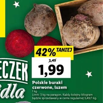 Lidl Buraki czerwone oferta