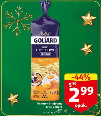 Auchan Goliard Makaron 5-jajeczny nitki 250 g oferta