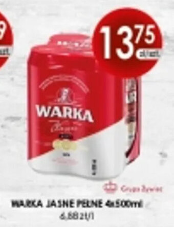 Rabat Grupa Żywiec Warka Jasne Pełne 4 x 500 ml oferta