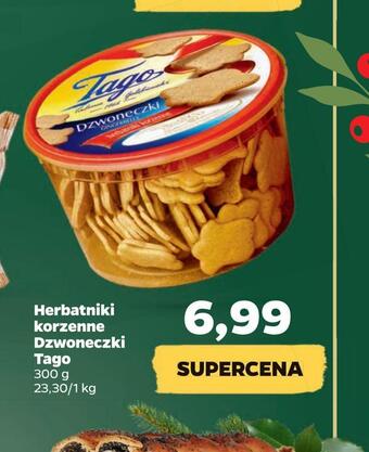 Netto Herbatniki korzenne dzwoneczki tago oferta