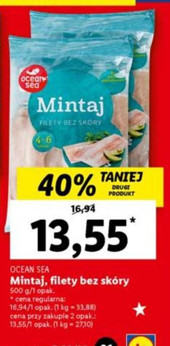 Lidl Filet z mintaja bez skóry oceansea oferta