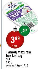 E.Leclerc Twaróg półtłusty bez laktozy mazurski smak oferta