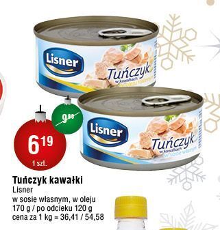 E.Leclerc Tuńczyk w kawałkach oleju lisner oferta