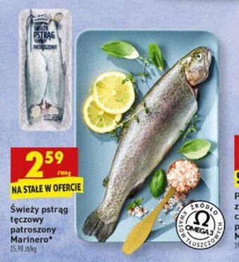Biedronka Świeży pstrąg tęczowy patroszony Marinero 100g oferta