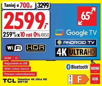 Media Expert TCL Telewizor 4K Ultra HD 65P735 oferta