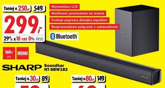 Media Expert Sharp Soundbar HT-SBW182 oferta