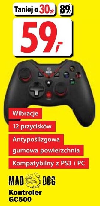 Media Expert Mad Dog Kontroler GC500 oferta