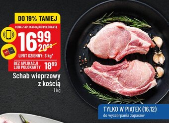 Polomarket Schab wieprzowy z kością 1kg oferta
