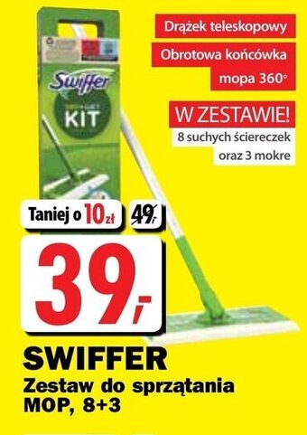 Media Expert Swiffer Zestaw do sprzątania Mop, 8+3 oferta