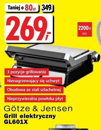 Media Expert Gotze&Jensen Grill elektryczny GL601X oferta