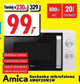 Media Expert Amica Kuchenka mikrofalowa AMGF20M1W oferta