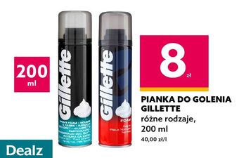Dealz Pianka do golenia skóry normalnej gillette foam oferta