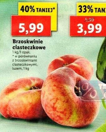 Lidl Brzoskwinie ciasteczkowe 1kg oferta