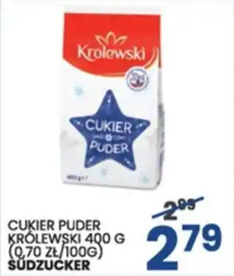 Wafelek Sudzucker cukier puder królewski 400g oferta