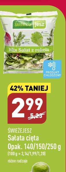 ALDI Mix sałat z rukolą świeże jesz oferta