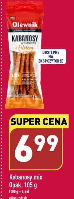 ALDI Kabanosy z filetem kurczaka olewnik oferta