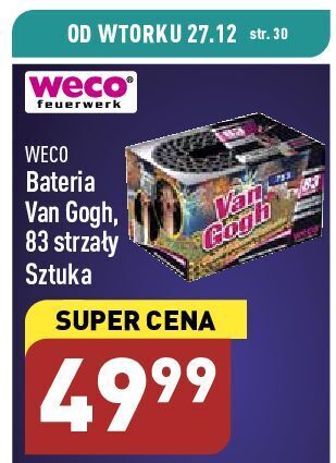 ALDI Bateria van gogh 83 strzały weco oferta