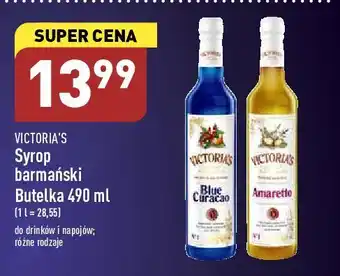 ALDI Syrop barmański blue curacao cymes victoria's oferta