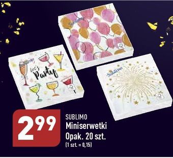 ALDI Serwetki sublimo oferta