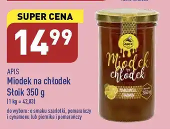 ALDI Miód o smaku pomarańczy i cynamonu apis miodek na chłodek oferta